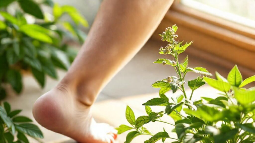 Ilustración botánica alivia el dolor en calma