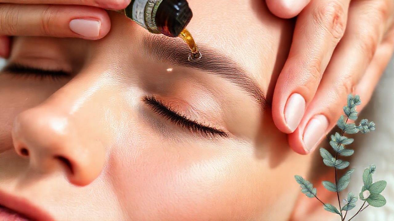 Rostro sereno, piel delicadamente masajeadas