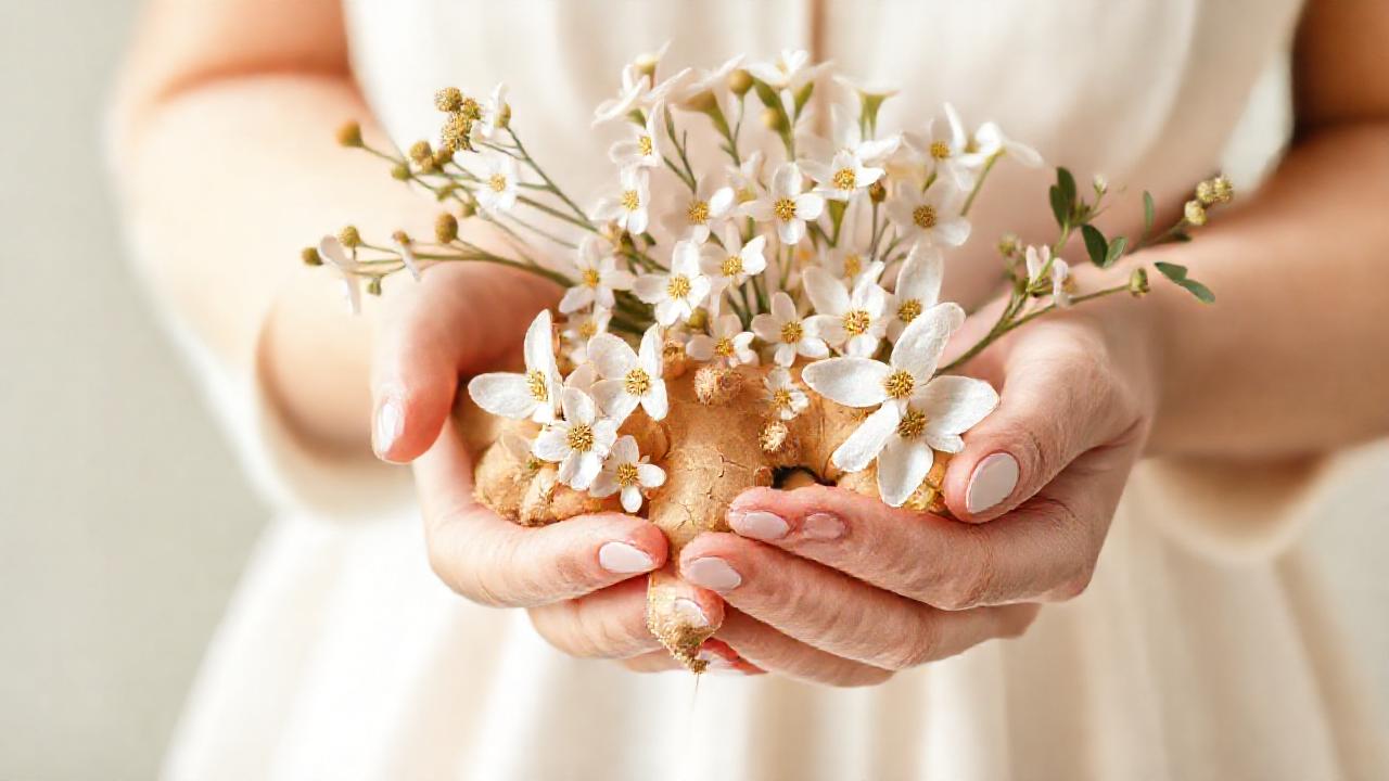 Ilustración botánica serena y elegante