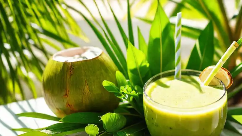 Batido vegano tropical
