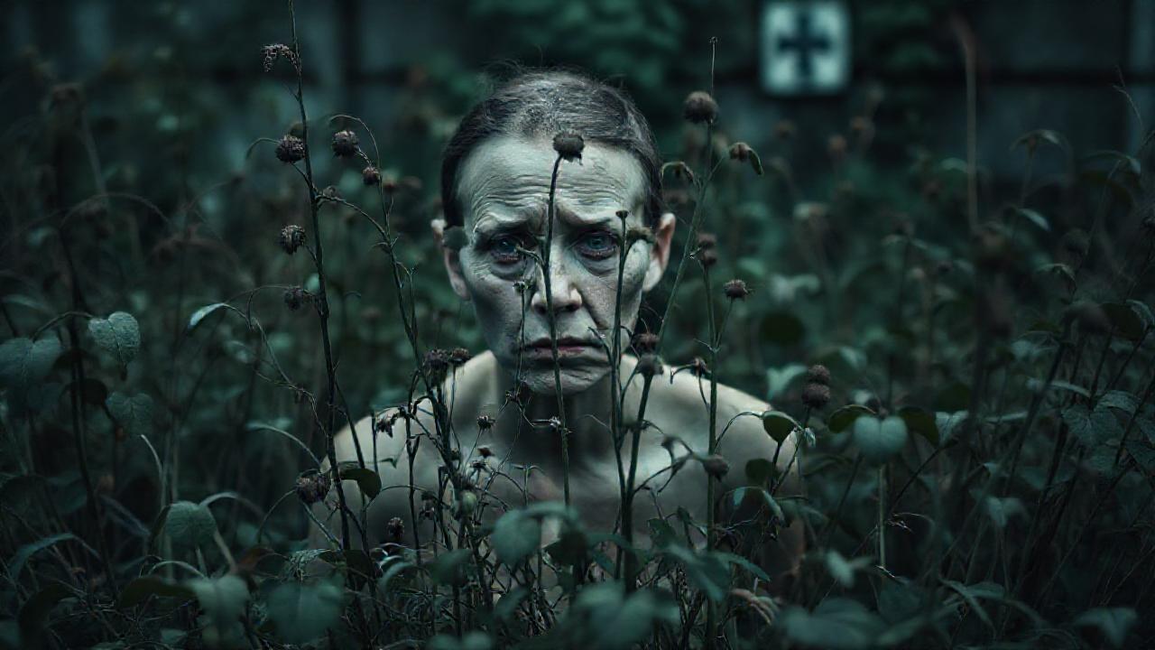 Un jardín decadente evoca preocupación y enfermedad