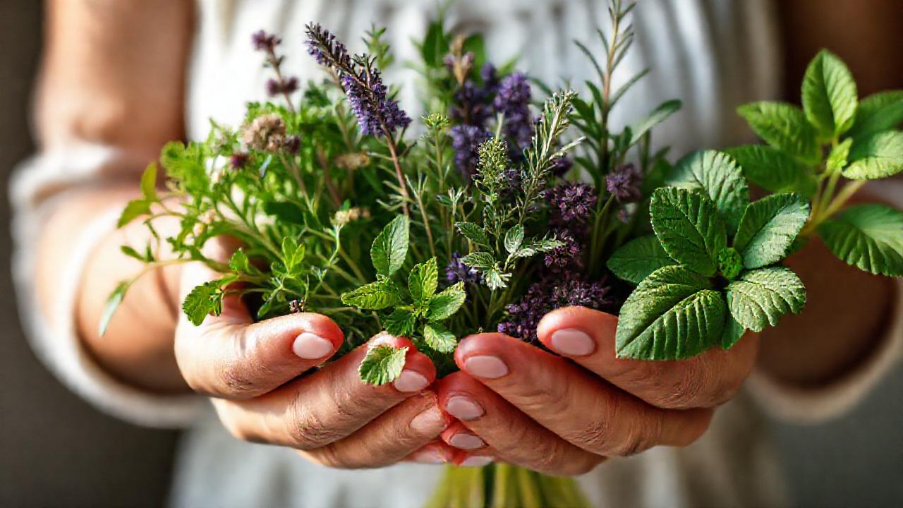 Hierbas curativas evocan serenidad natural