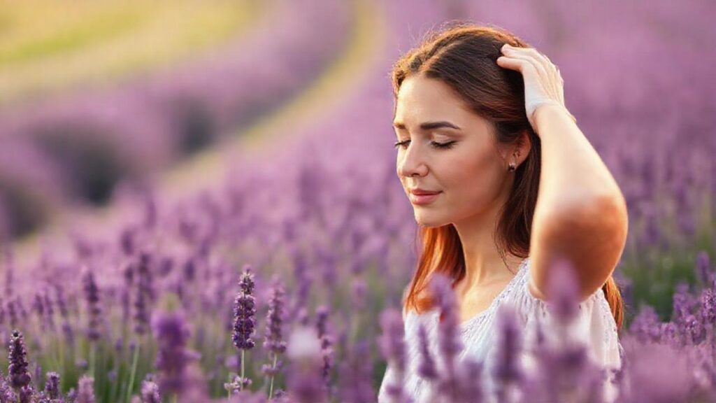 Un campo de lavanda calma la cabeza
