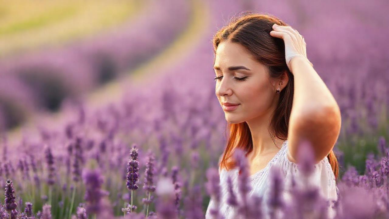 Un campo de lavanda calma la cabeza