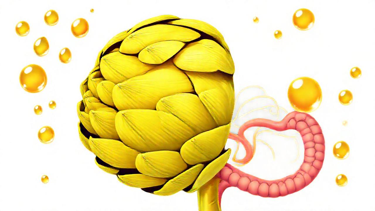 Un artichoque amarillo brillante optimiza la digestión