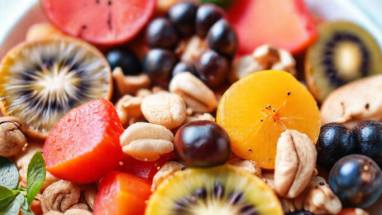 Frutas y nueces inspiran energía saludable