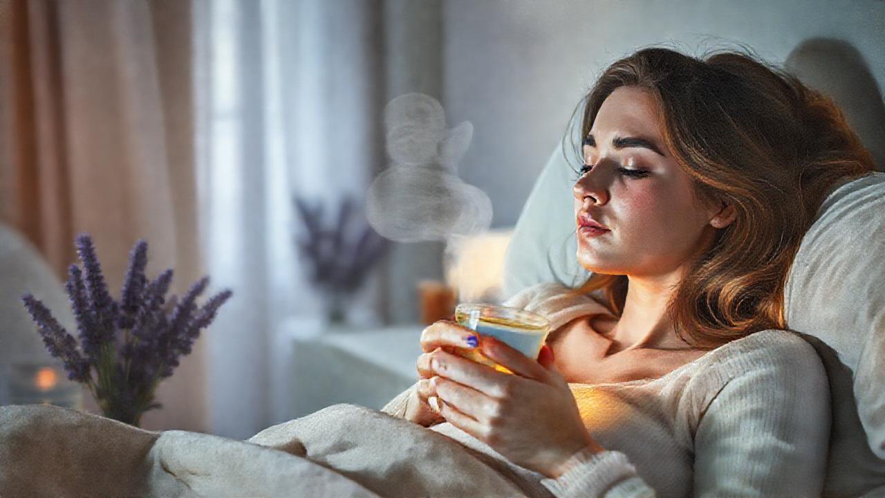Té herbal calmante para un sueño sereno