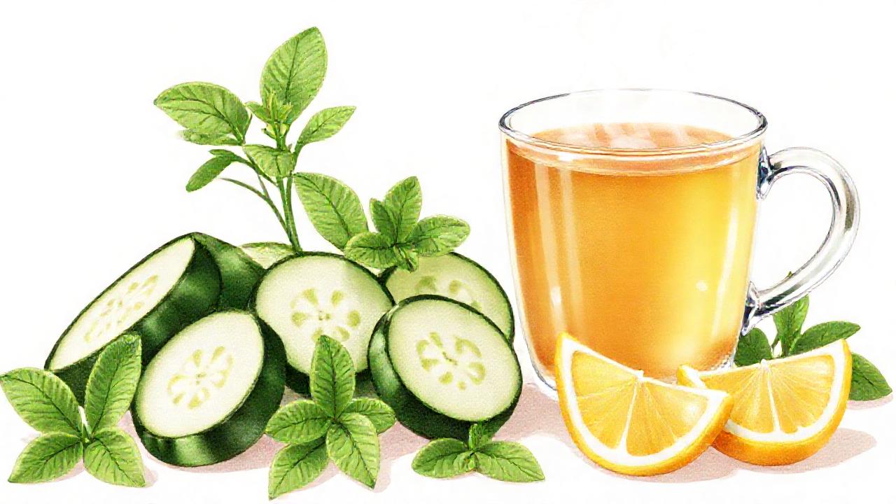 Una composición tranquila y refrescante