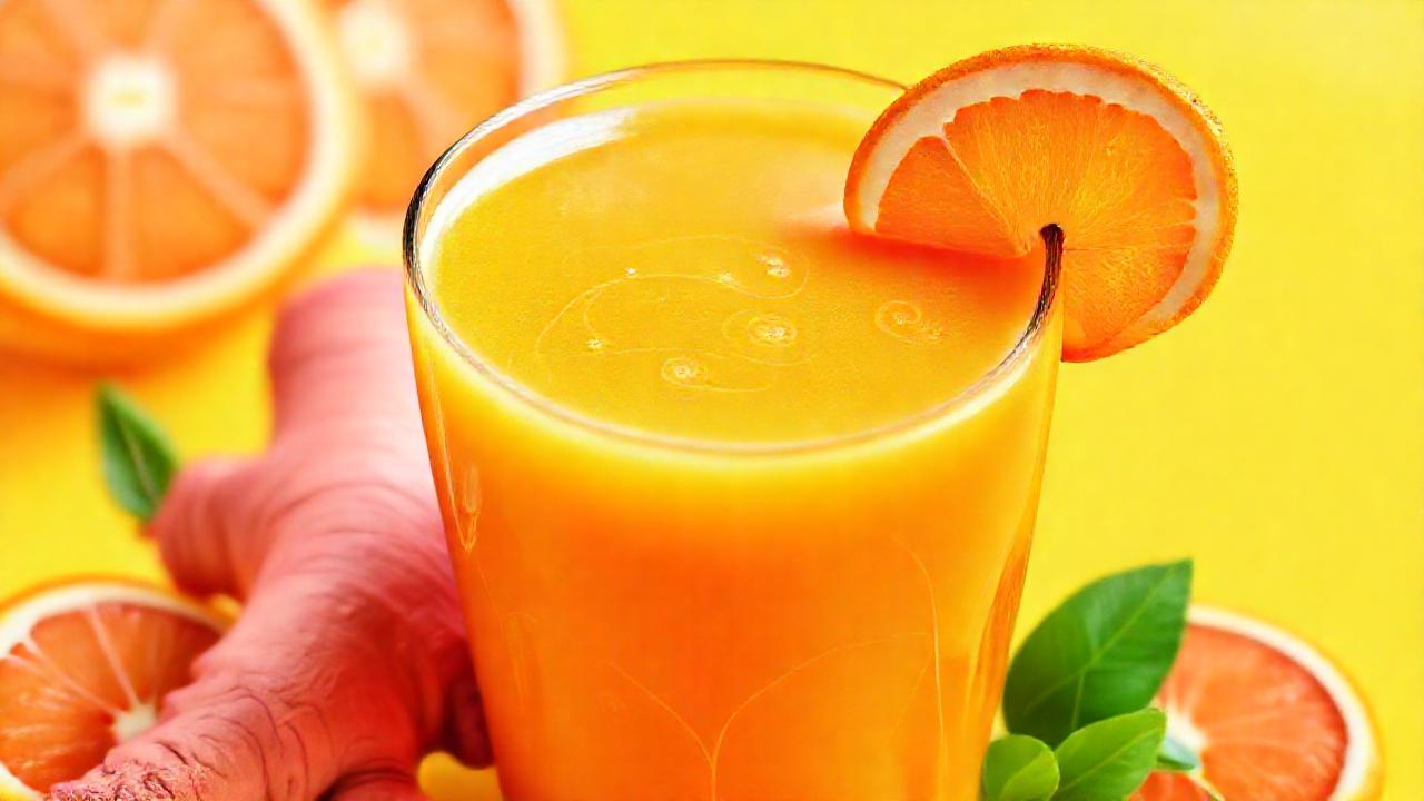 Un batido naranja revitaliza el bienestar