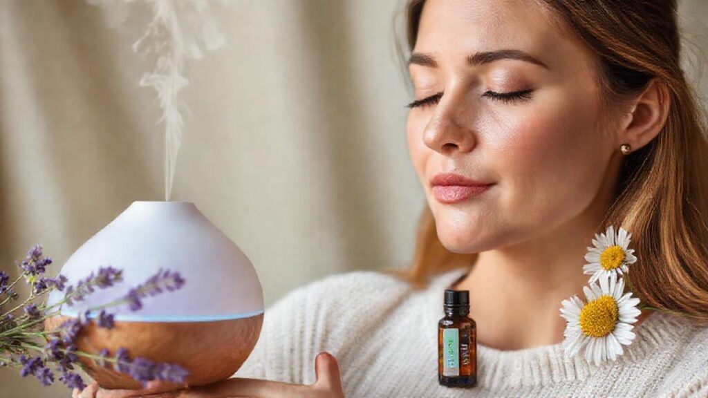 Una mujer serena promueve la serenidad natural