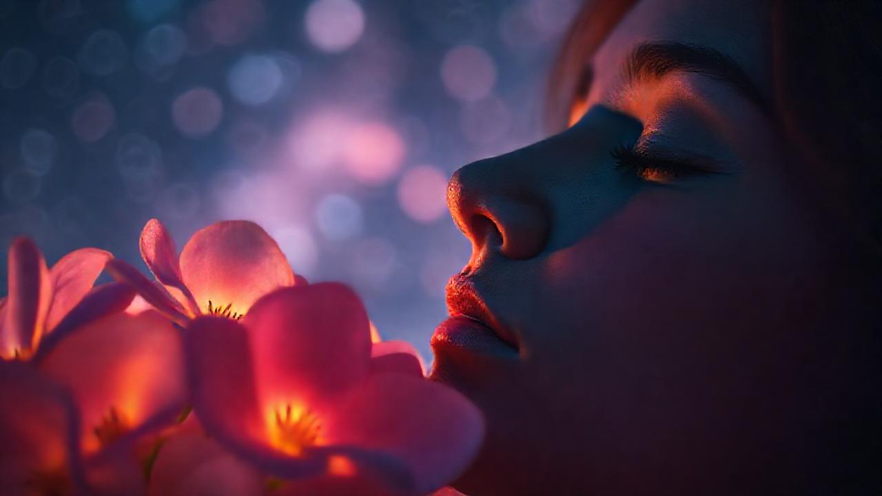Pasiflora brillantes iluminan un sueño sereno