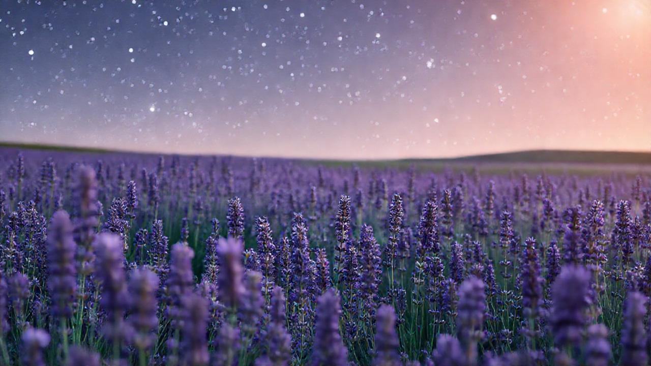 Un campo de lavanda ofrece sueño sereno