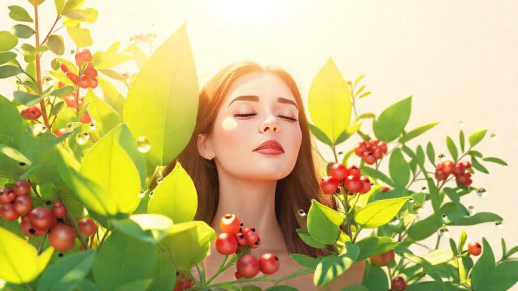 Salud y naturaleza en diseño minimalista