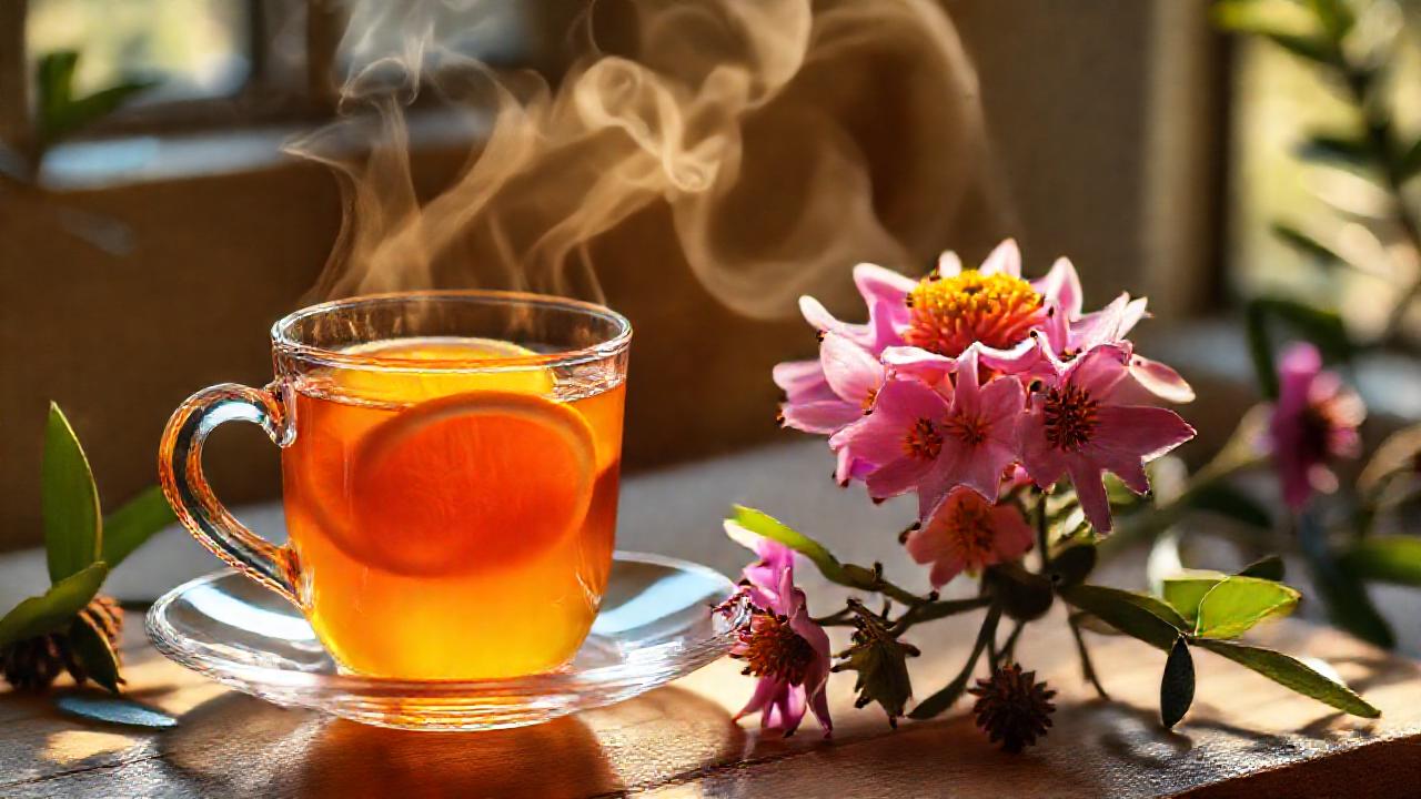 Bienestar y calma en té herbal