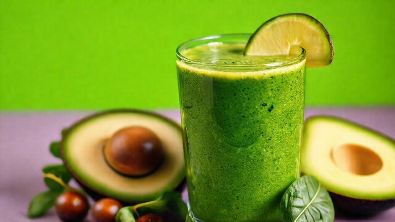 Batido verde saludable y apetitoso