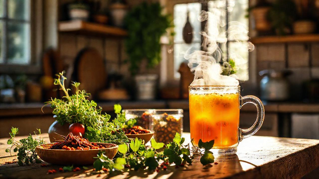 Cocina soleada ofrece una bebida saludable