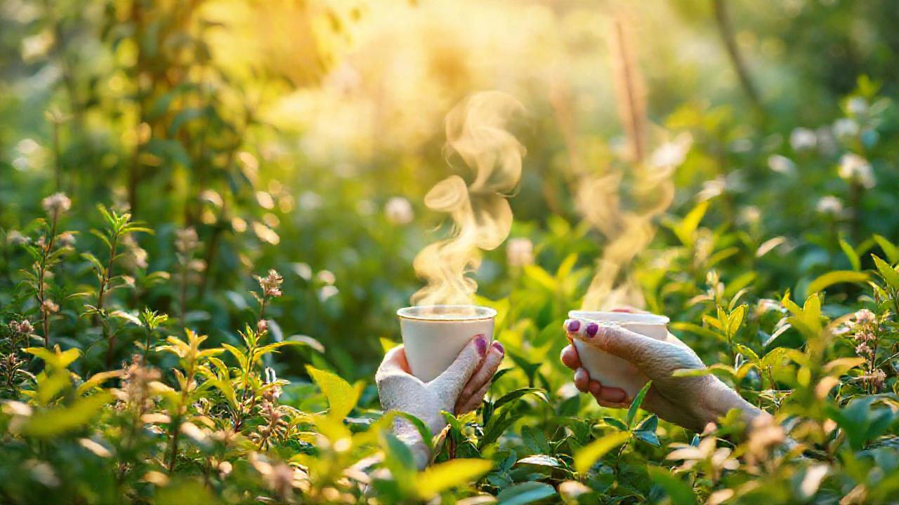 Jardín de té sereno