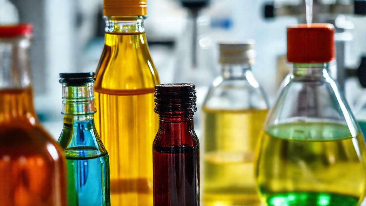 Botellas de aceite contrastan en laboratorio