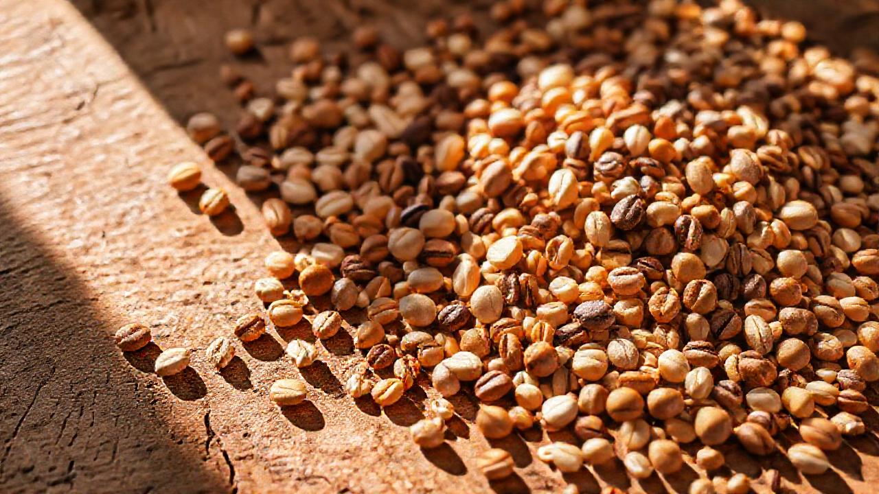 Una mesa rústica nutre con luz