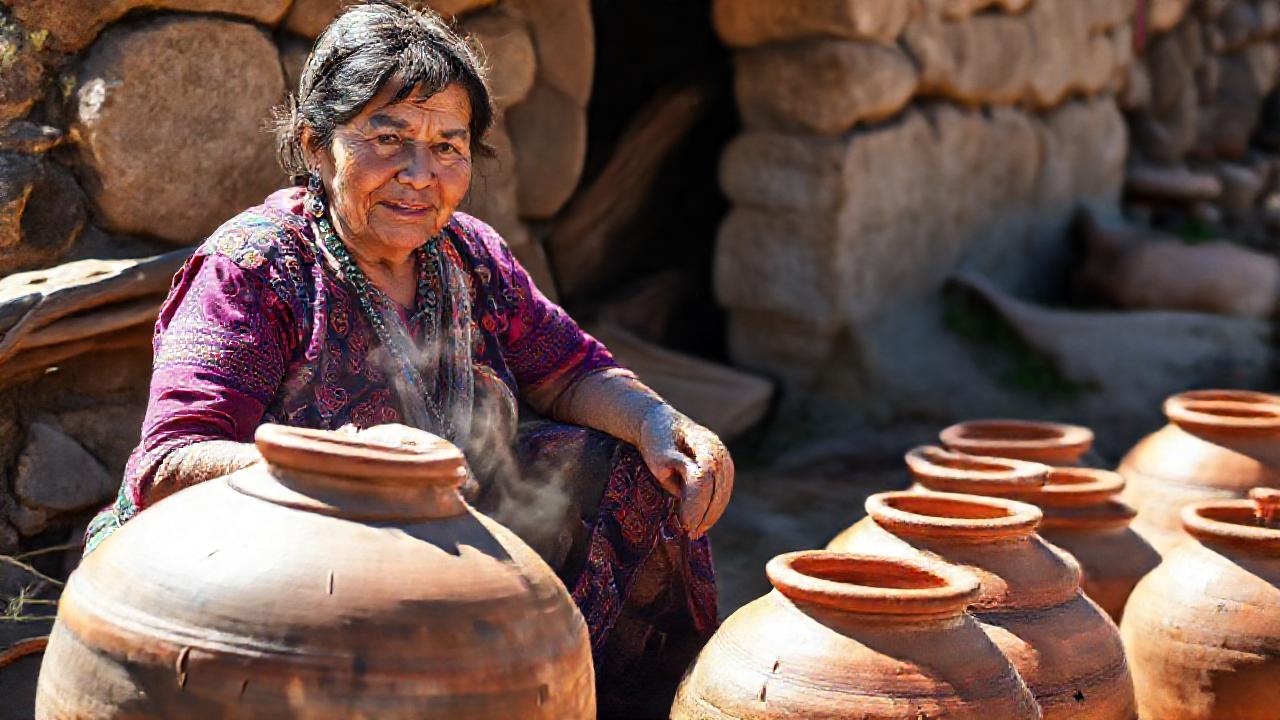 Mujeres andinas fermentan chicha en tradición