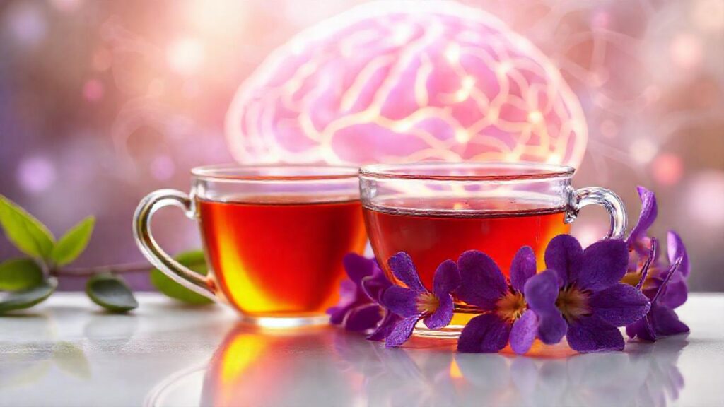 Té relajante y mente serena