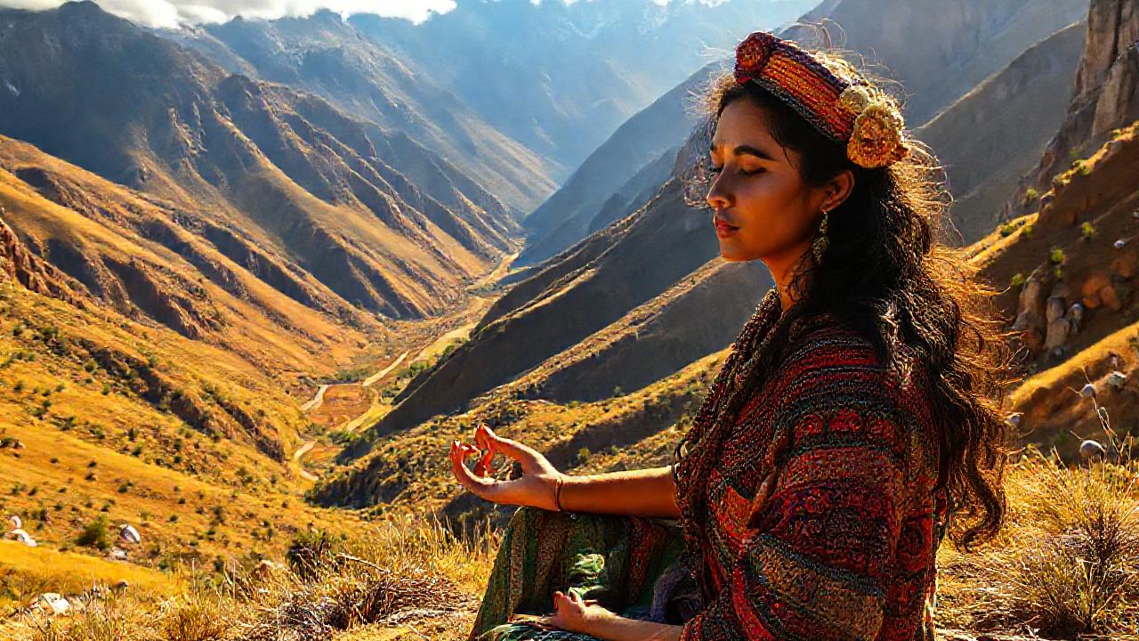 Andes dorados inspiran paz y serenidad